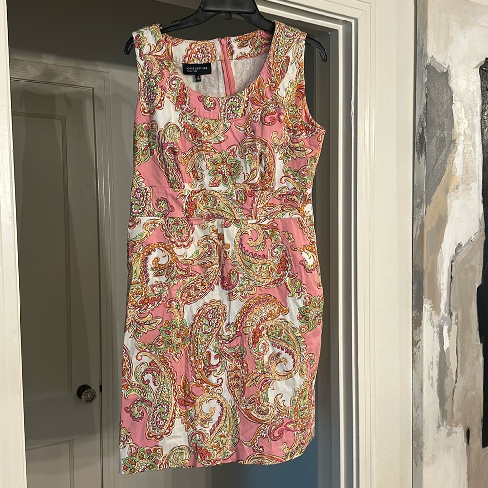 Pink paisley dress